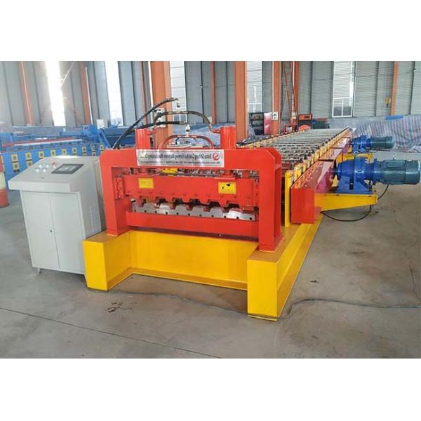 Power 15 Kw Metal Deck Roll Forming Machine Dimension 15000*1200*1100mm CE Certification