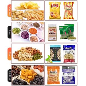 Nitrogen Filling Pouch Packing Machine For Banana Chips