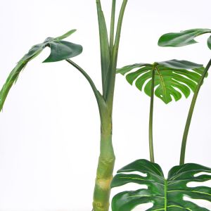 Durable Furniture Pot Artificial Monstera Plants For Garden
