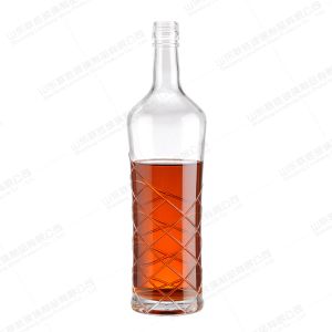 Clear Glass Bottles for Vodka Whisky Rum Gin and Liquor 500ml 700ml OEM/ODM