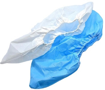 Disposable Shoe Covers PP SMS PE CPE 20 - 40gsm Waterproof 100pcs / Bag