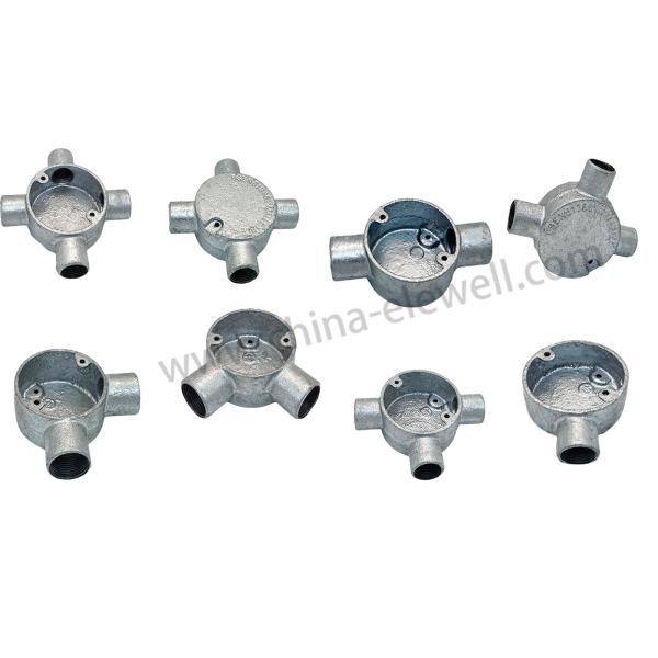 RIFI HDG Angle Malleable Iron Box BS4568 Conduit Pipe Fittings