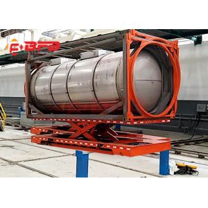 Battery Operated Hydraulic Lifting System Steel Coil Trailers Material Handling