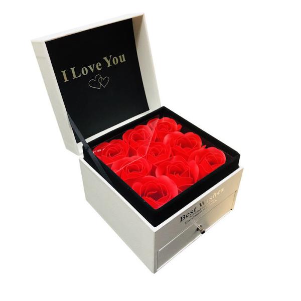 Buy Drawer Cardboard Flower Boxes Offset Printing Luxury Flower Gift Box at wholesale prices