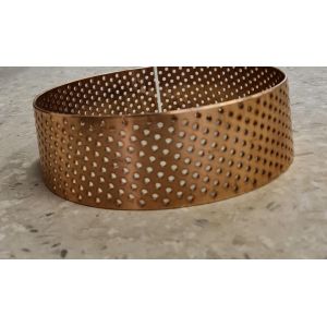 High Load WB902 Wrapped Bronze Bushing CuSn8 Material With Lip