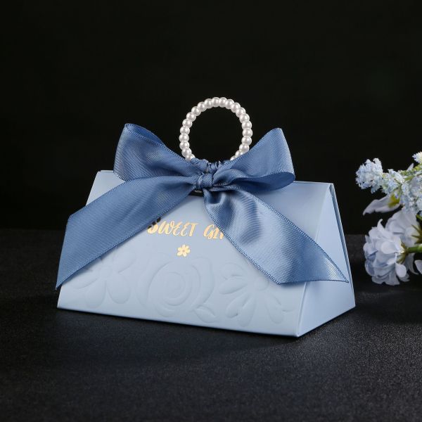 Valentine's Day jewelry boxes with Korean style design featuring long strip bows