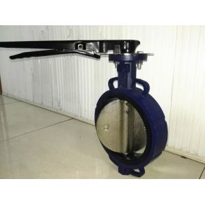 Zero Leakage Wafer Gearbox Operated Butterfly Valve 12'' For Petrochemical