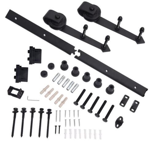 4.5 Ft 24 Inch Barn Gate Hardware 8' Interior Sliding Barn Door Hardware Traditional Style