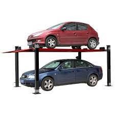 China Convenient Hydraulic Car Lift Loading Capacity 2000 - 3200kg Accommodates 2 Cars on sale