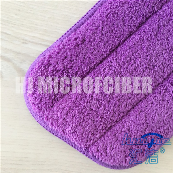Micofiber 80% polyester and 20% polyamide coral fleece dry flat household cleaning mop pad