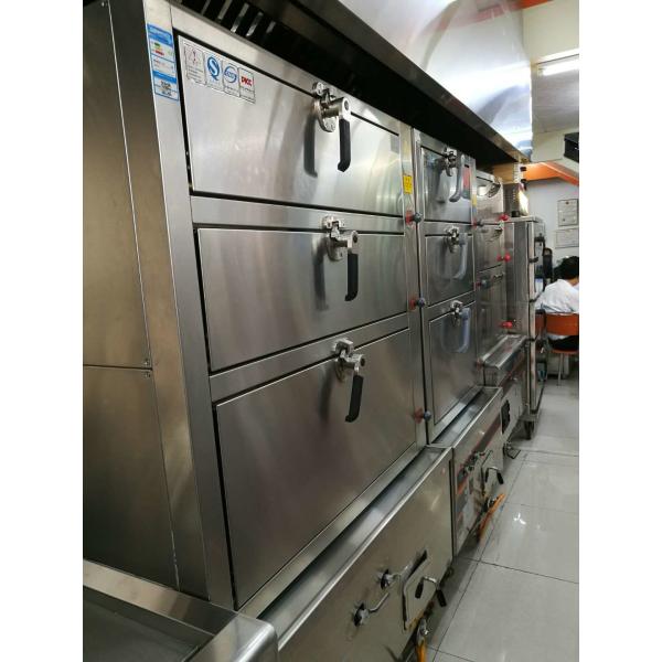 Seafood Commercial Electric Steamer with 3 Independent Compartment 550w / 220v