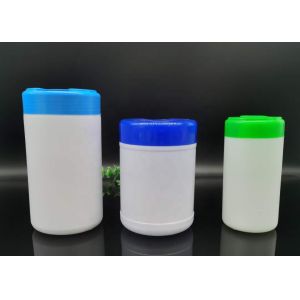 180mm HDPE Cleaning Wipes Bucket Bottle With White Lids