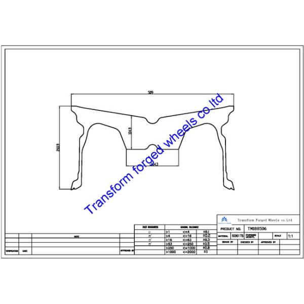TM188506 18X8.5 inches forged wheels monoblock wheels blanks Dimple style barrel and rims