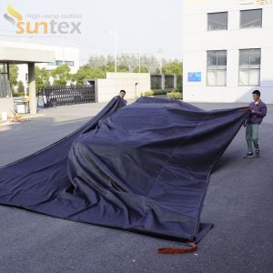 Fireproof Silicone Coated Fiberglass Cloth For Smoke Curtain And Car Fire