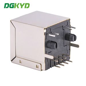 180 Degree Straight Plug RJ45 Connector Without Filter Vertical Interface RJ45
