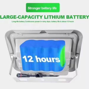 Solar Powered Waterproof LED Floodlight Commercial Brightest Outdoor Flood