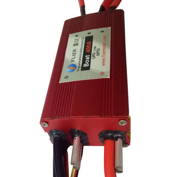 Battery Powered Waterproof Brushless ESC / 16S 400A Rc Boat Esc 120*64*38mm