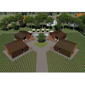 China Unique Style Modern Design Prefab Homes , High Security Eco Friendly Prefab Homes on sale