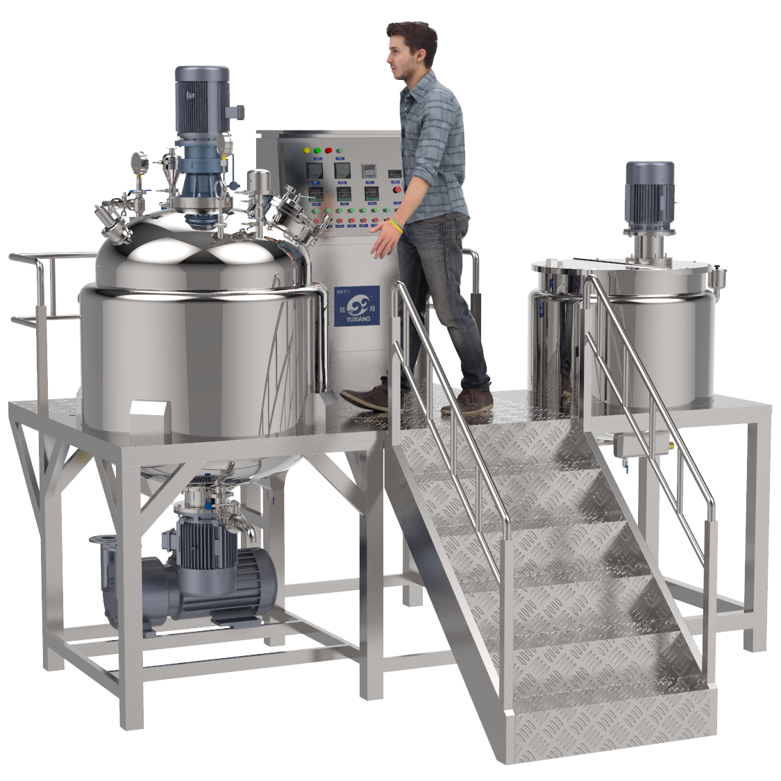 Buy cheap Cosmetic Cream Mixing Machine Homogenizer Emulsifying Mixer Liquid Soap Hand from wholesalers