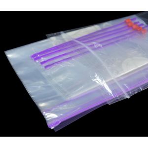 slider zipper bag with white printing for food storage, Shopping / Food / Snacks