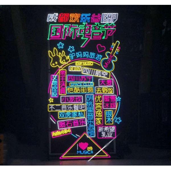 Buy round burger decoration  neon sign at wholesale prices