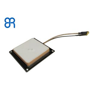 Quality White Color UHF Ceramic RFID Antenna Small Size Circular Polarization 2dBic RFID UHF Reader Antenna for sale