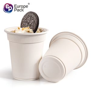 Food grade corn starch 12 oz disposable biodegradable smoothie cups