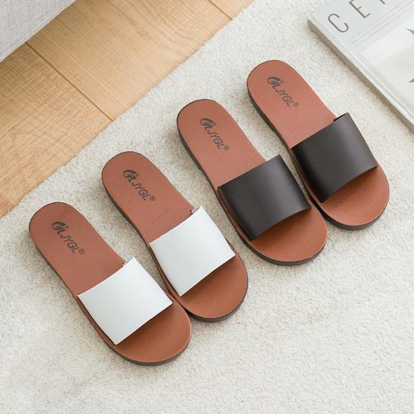 Lightweight Slides Open Toe Summer Slippers , Women Flat Sandals Slippers