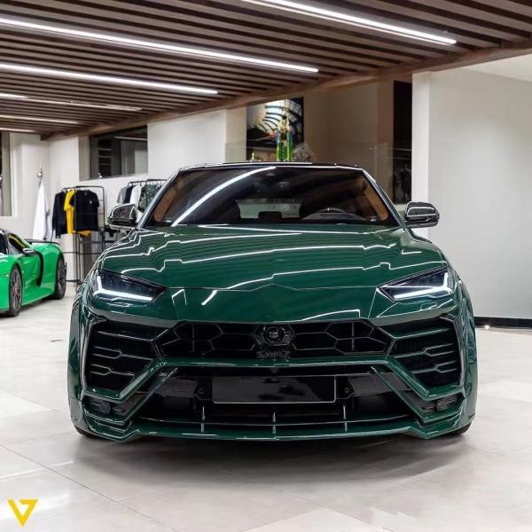 Yellow Lamborghini Urus Body Kit Carbon Fiber Front Lip Luxury Car Diffuser Widebody Kit