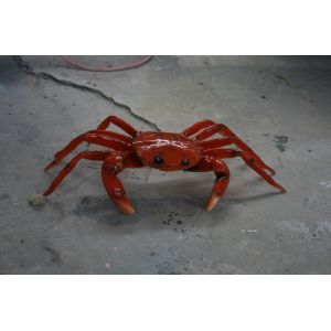 Swimming Crab Resin Sculpture 50cm Height Cartoon Style