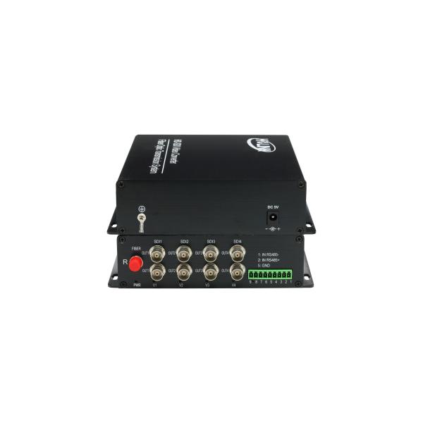 8 Channel HD SDI To HDMI Video Converter+Rj45 20KM Support LC / PC Optical Connector