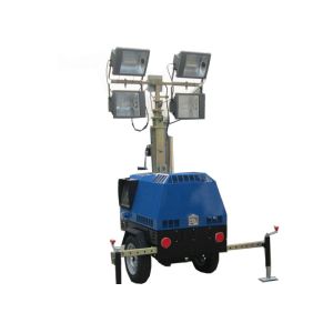 Air cooled Diesel Mobile Light Tower 5kw 6.7 meters Height of Mast