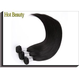Remy Virgin Human Hair Extensions Natural Black , Peruvian Human Hair