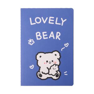 Quality Kawaii Cartoon Little Bear Notebook A5 Size No Adhesive Perfect for Stationery Lovers for sale