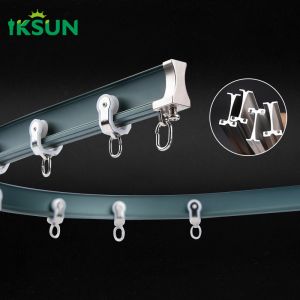 Curved Ceiling Sliding Aluminum Curtain Track Bendable Recessed Curtain Rail