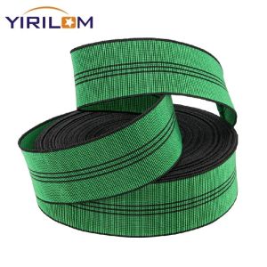 Green Stripped Furniture Elastic Sofa Webbing For Sofa Chair