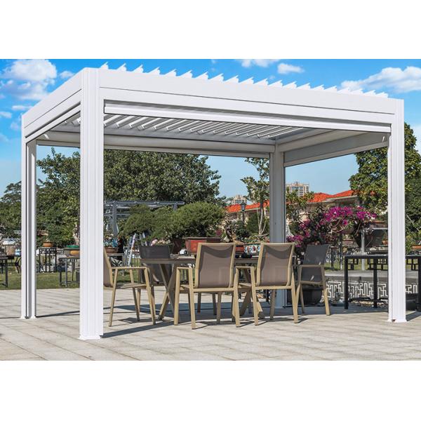 Buy Luxury Pergola Adjustable Louvered Hardtop Pergola Aluminum Louvered Pergola at wholesale prices