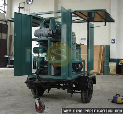 18000LPH Enclosed Dehydration Vacuum Oil Purifier Trailer Mounted