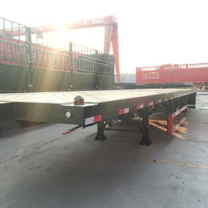 3/4 Axles 20ft 40ft 45ft Used Flatbed Semi Trailers