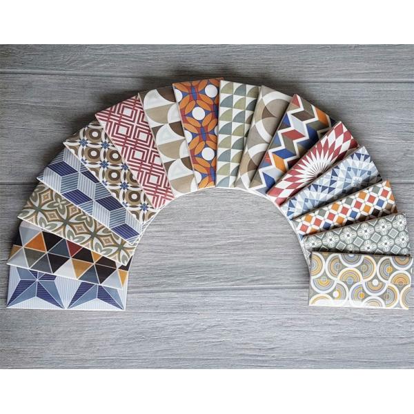 Modern Ceramic Wall Tiles 75x152mm Multiple Colors White Body