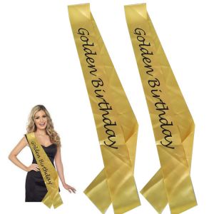 Yellow / Black Custom Award Ribbons Smooth Surface Hot Stamping Printing