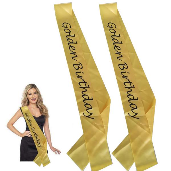 Buy Yellow / Black Custom Award Ribbons Smooth Surface Hot Stamping Printing at wholesale prices