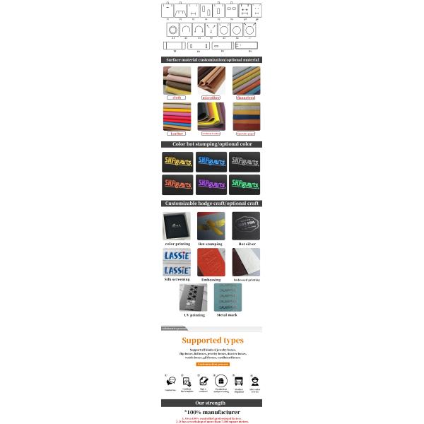 Customized Size Flower Drawer Jewelry Box Rose Design For Valentine'S Day Gift