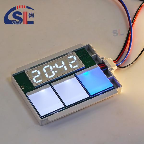 Customized DC12V SL Split Tripple Button Tripple Color Touch Sensor Switch Radar Time Temperature Display Screen with bracket Smart Mirrors