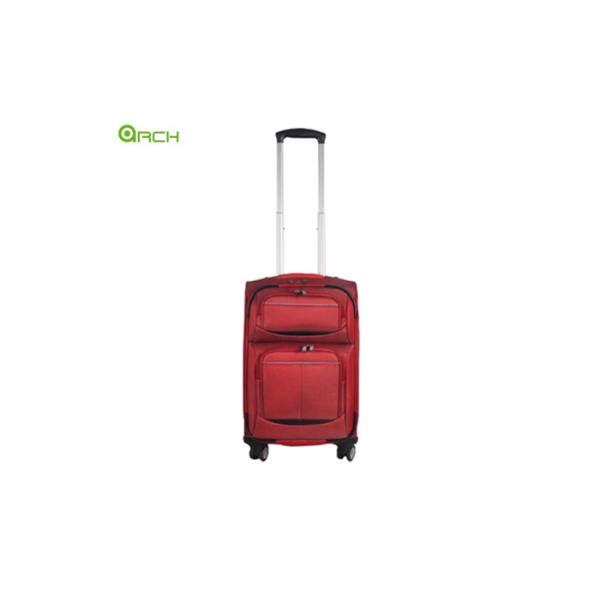 Buy 1680D Polyester Soft Sided Luggage with Two Front Pockets and Stylish Flight Wheels at wholesale prices