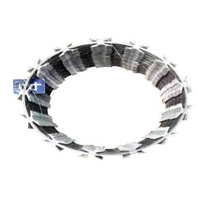Concertina Cross Razor Wire CBT-60 , Razor Security Wire Hot Dipped Galvanized