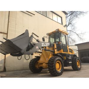 60kw Heavy Construction Equipment / ZL20F Wheel Loader With 1CBM Bucket Capacity