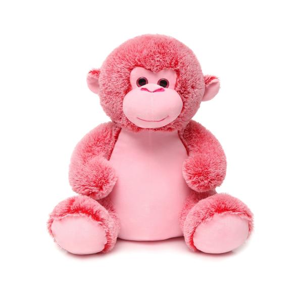 18 Inch Bright Pink Big Stuffed Monkey Plush Toy Soft Cotton High Quality PP