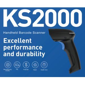 Durable KS2000 Handheld 2D Barcode Scanners Wireless Connecting