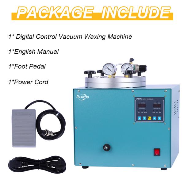 Tooltos 510w Jewelry Digital Vacuum Wax Injector Machine With 3KG Capacity